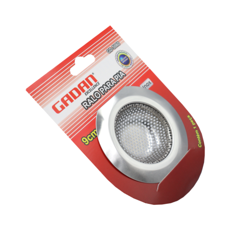 RALO DE ACO INOXIDAVEL PARA PIA 9 CM