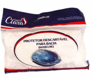 PROTETOR P/ BACIA MANICURE 50 UNIDADES SANTA CLARA