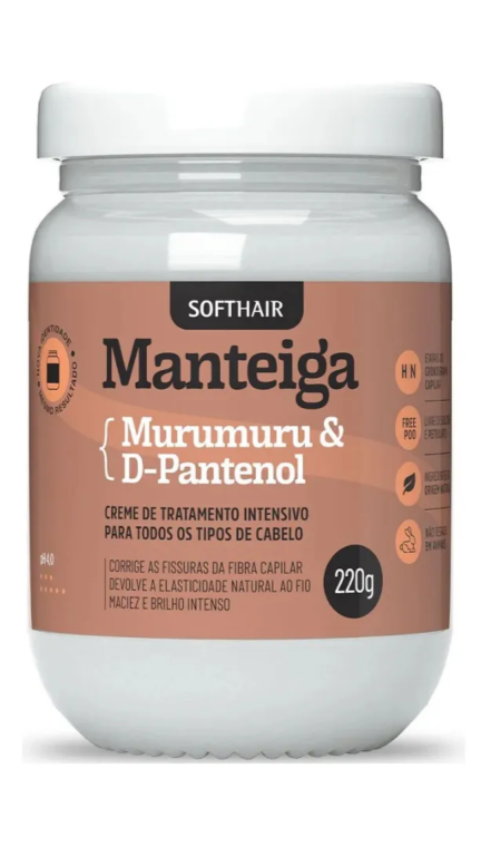 MANTEIGA DE MURUMURU SOFTHAIR 220ML