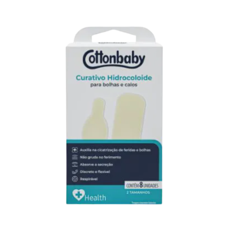 CURATIVO HIDROCOLOIDE P/ BOLHAS E CALOS COTTONBABY