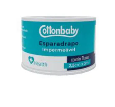 ESPARADRAPO IMPERMEAVEL BRANCO 5CMX3M COTTONBABY