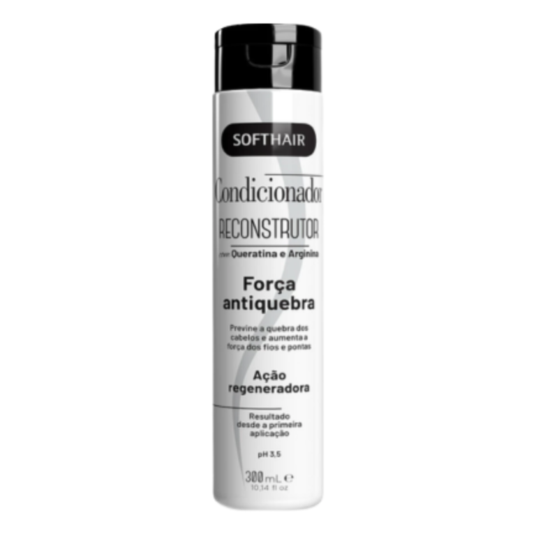 CONDICIONADOR RECONSTRUTOR FORÇA ANTIQUEBRA 300ML SOFTHAIR