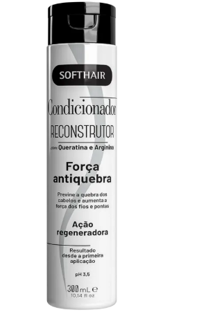 CONDICIONADOR RECONSTRUTOR FORÇA ANTIQUEBRA 300ML SOFTHAIR