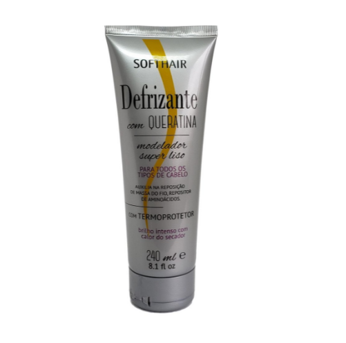 DEFRIZANTE QUERATINA COM TERMO PROTETOR SOFTHAIR 240 ML