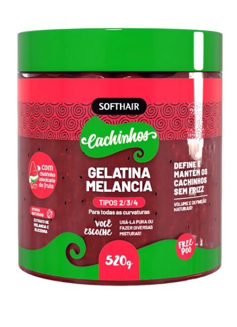 GELATINA MELANCIA CACHOS 520G SOFTHAIR