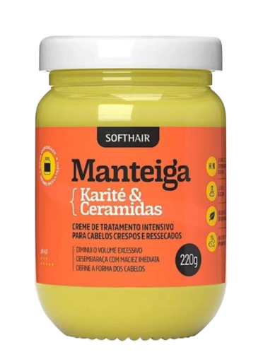 MANTEIGA KARITE CERAMIDAS 220G SOFTHAIR