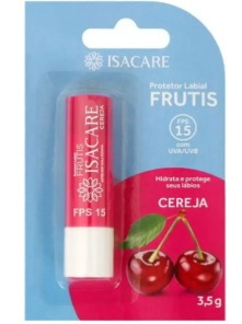 PROTETOR LABIAL COM OLEOS NATURAIS CEREJA FPS15  ISIS
