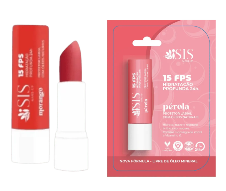 PROTETOR LABIAL COM OLEOS NATURAIS PEROLA FPS15 ISIS