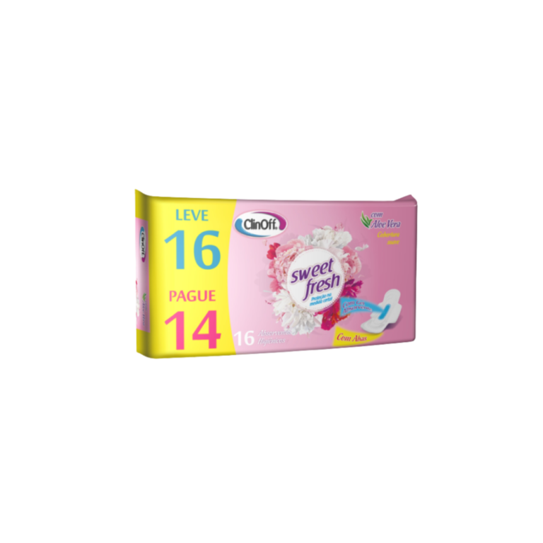 ABSORVENTES SWEET FRESH COM ABAS/ 16UN CLINOFF