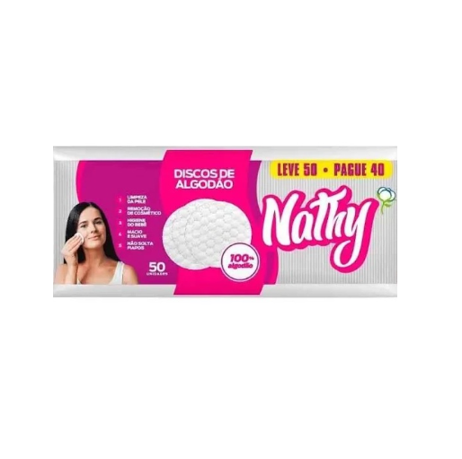 DISCO DE ALGODAO C/50UN NATHY