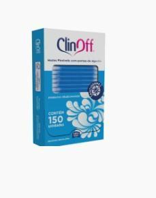 HASTES FLEXIVEIS COTONETES COM PONTAS DE ALGODAO C/150UN CAIXINHA CLINOFF