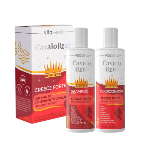 KIT CAVALO REAL SHAMPOO E CONDICIONADOR VITA SEIVA 280 ML