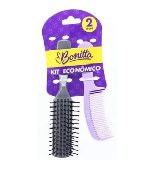 KIT ECONOMICO ESCOVA PENTE BONITTA