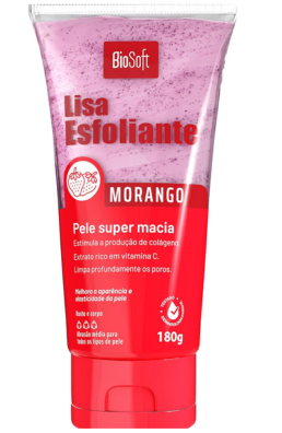LISA ESFOLIANTE MORANGO 180G BIOSOFT