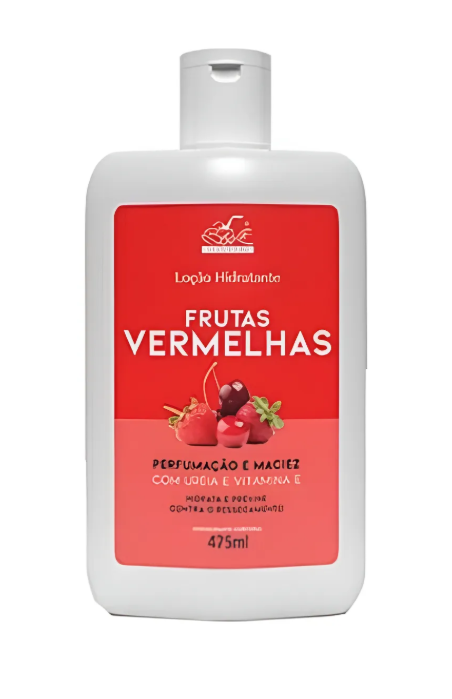 LOCAO HIDRATANTE FRUTAS VERMELHAS COM UREIA E VITAMINA E 475ML BELKIT