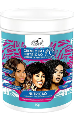 MASCARA 2 EM 1 NUTRICAO CAPILAR PARA CACHEADAS BELKIT 1KG