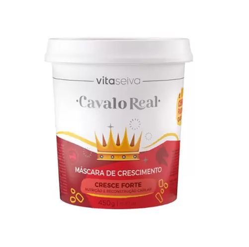 MASCARA CAPILAR CAVALO REAL   CRECE FORTE   VITA SEIVA 450 G