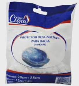 PROTETOR PARA BACIA MANICURE 12 UNIDADES SANTA CLARA