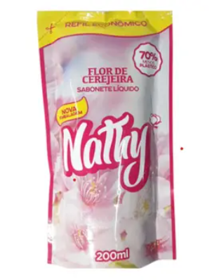 REFIL SABONETE LIQUIDO 400ML CX C/6UN FLOR DE CEREJEIRA NATHY