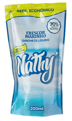 REFIL SABONETE LIQUIDO 400ML CX C/6UN FRESCOR MARINHO NATHY