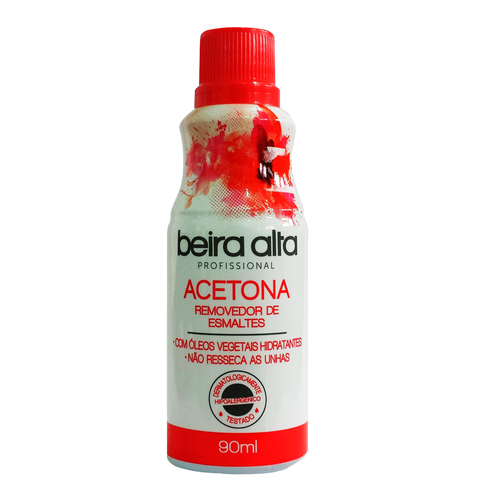 REMOVEDOR DE ESMALTES ACETONA BEIRA ALTA 12x90 ML