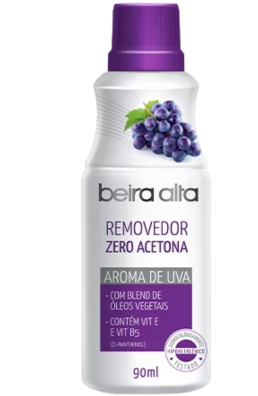 REMOVEDOR DE ESMALTE ZERO ACETONA UVA BEIRA ALTA 12x90ML