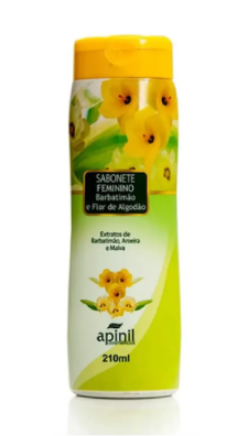 SABONETE INTIMO BARBATIMAO E FLOR DE ALGODAO APINIL 200ML