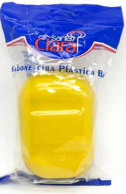 SABONETEIRA PLASTICA FITNESS PORTATIL COM GRELHA SANTA CLARA