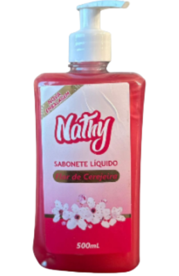 SABONETE LIQUIDO 500ML FLOR DE DE CEREJEIRA NATHY