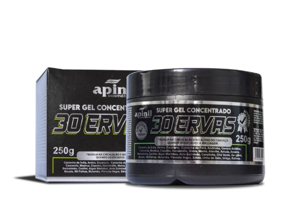 SUPER GEL CONCENTRADO 30 ERVAS 250G APINIL