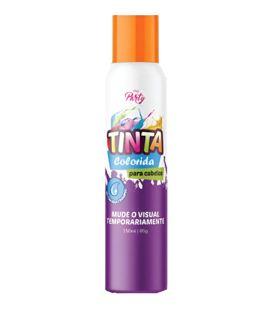 TINTA COLORIDA PARA CABELO LARANJA NEON 150ML MY PARTY