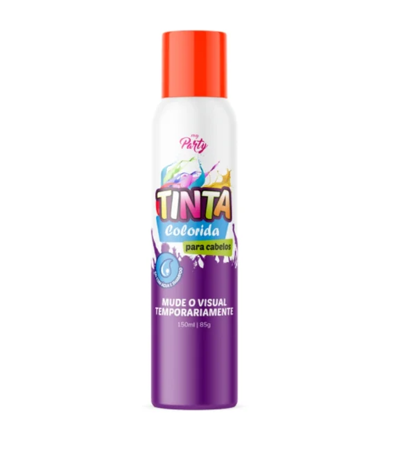 TINTA COLORIDA PARA CABELO VERMELHO NEON 150ML MY PARTY