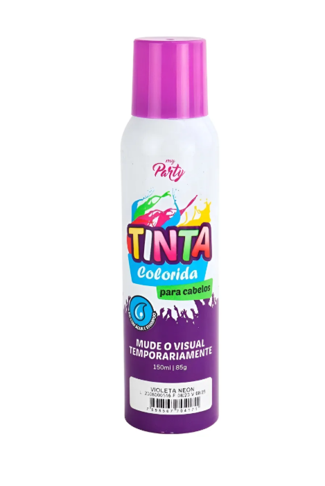 TINTA COLORIDA PARA CABELO VIOLETA NEON 150ML MY PARTY