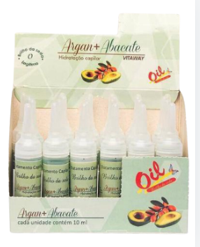 VITAWAY VITAMINA ARGAN +ABACATE  24X10ML OIL BRILHO DA SEDA