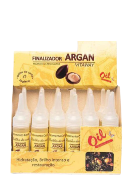 VITAWAY VITAMINA FINALIZADOR ARGAN 24X10ML OIL BRILHO DA SEDA