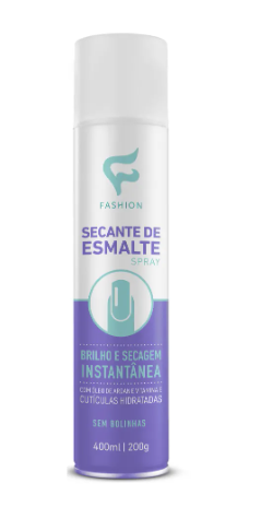 SPRAY SECANTE DE ESMALTE BRILHOSO E INSTANTÂNEO FASHION 400 ML