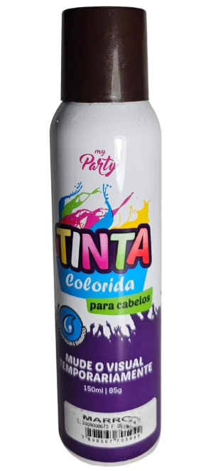 TINTA COLORIDA MARROM MY PARTY 150ML