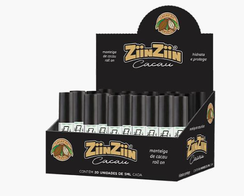 DISPLAY MANTEIGA DE CACAU ROLL ON ZINZIN