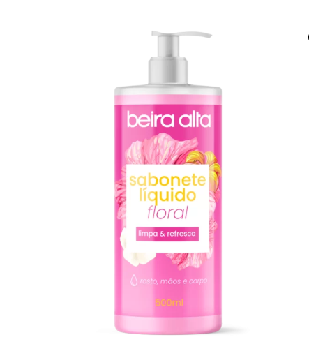 SABONETE LIQUIDO FLORAL 500ML BEIRA ALTA