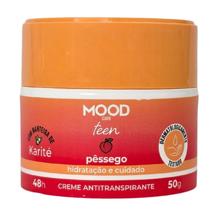 DESODORANTE CREME MOOD TEEN PESSEGO 50G