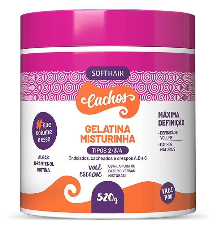 GELATINA MISTURINHA 520G SOFTHAIR ROSA