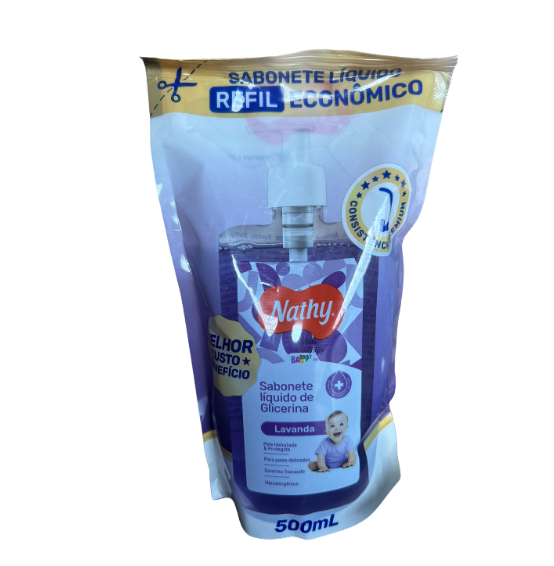REFIL SABONETE LIQUIDO GLICERINA COM LAVANDA BABY 500ML