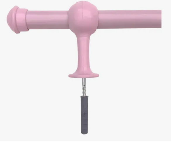 KIT VARAO 2,0MT SIMPLES 19MM ROSA BEBE DC
