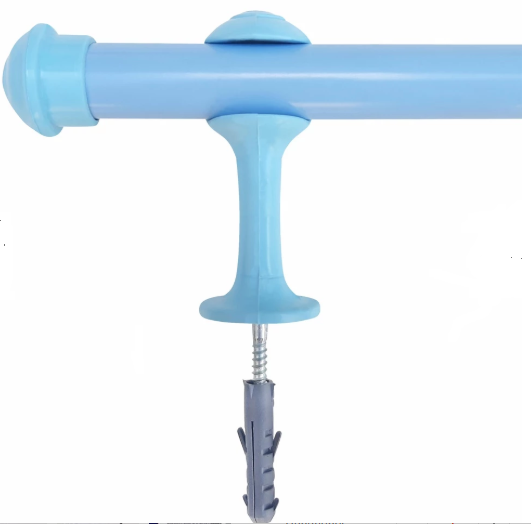 KIT VARAO 2,0MT SIMPLES 19MM AZUL BEBE DC