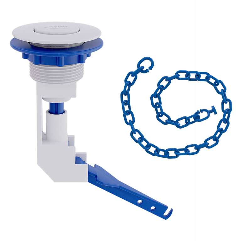 BOTAO ACIONADOR SUPERIOR ABS BRANCO P/ CX ACOPLADA SC PLAST. BLUKIT