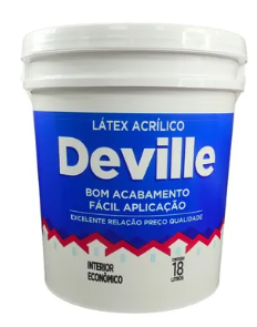 TINTA DEVILLE LATEX BRANCO - 18 L