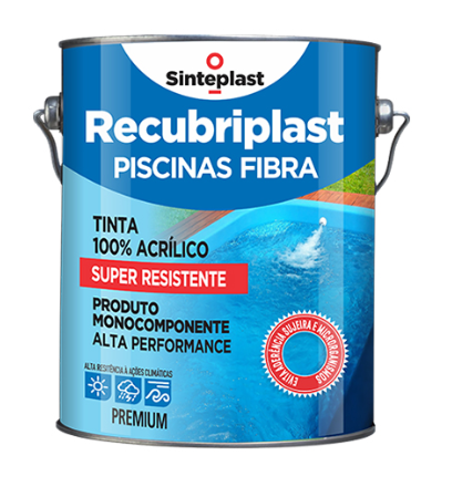 RECUBRIPLAST PISCINA FIBRA SEMI BRILHO BRANCO - 3,6 L SULAN