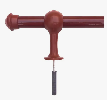 KIT VARAO 1,5MT SIMPLES 19MM MOGNO DC