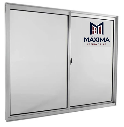 JANELA ME 1,00X1,00 INCOLOR 2FLS MAXIMA