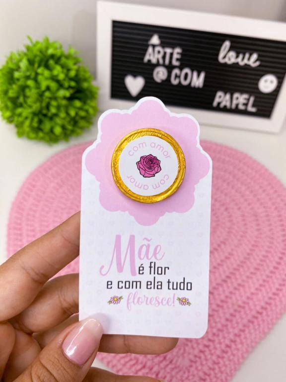 TAG+ ADESIVO P/ MOEDA CHOCOLATE